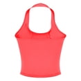 thumbnail image 6 of JIAYUE Women's Summer Tank Top Sleeveless Halter Neck Slim Fit Workout Elastic Pure Color Quick Drying Breathable Layering Sports Vest Top, 6 of 6