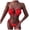 Red, variant on DOPI Women's Sexy Pleated Bikini Fashion Multi Color Two Piece Beach Suit Swimsuit
