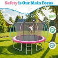 thumbnail image 3 of Trampoline for Kids and Adults, Segmart 10Ft Trampoline with Basketball Hoop & Enclosure Net, 3 of 9