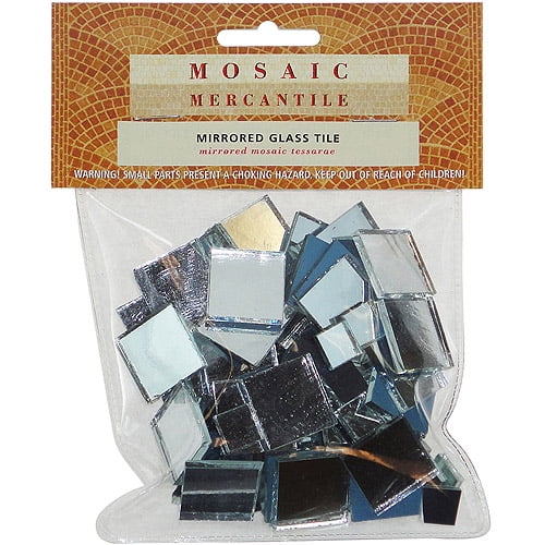 Mosaic Mercantile Spiegelglasfliesen 100 Stück quadratisch