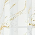 thumbnail image 6 of Marble White Blackout Curtains, Metallic Gold Foil Printed Thermal Insulated Curtain Abstract Decor Drapes for Bedroom Dining Room Living Room Gold 100*200cm, 6 of 9