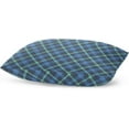thumbnail image 4 of Blue Green Tartan Plaid Velvet Oblong Lumbar Plush Throw Pillow Cover/Shams Cushion Case - 20x26in - Decorative Invisible Zipper Design for Couch Sofa Pillowcase Only, 4 of 5