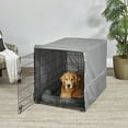 thumbnail image 3 of MidWest Homes for Pets New World Comfort Kit, Matching Dog Crate Cover & Bed, Fits 42’’ Crate, Gray, 3 of 7