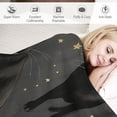 thumbnail image 3 of COMIO Cute Black Cats Blanket Gifts for Cat Lovers Girl, Halloween Throw Stars Plush Moon Blankets for Girls Women Lightweight Flannel Christmas Bedding for Chair Couch Bed Gift for Kids, 3 of 6