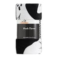 thumbnail image 6 of Way To Celebrate Ghost Web Plush Couch Throw Blanket, Black and White, 50 x 60 in, 6 of 6
