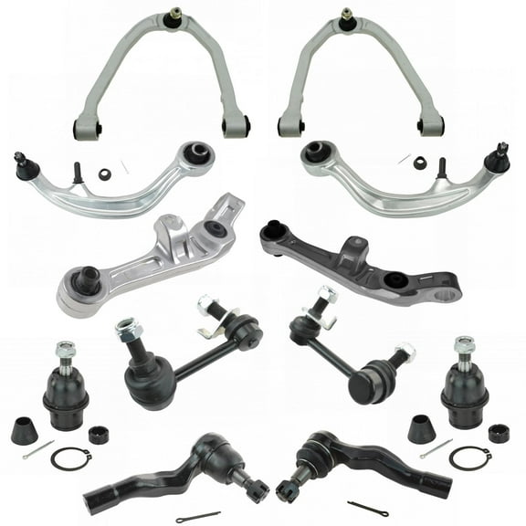 12 Piece Steering & Suspension Kit Control Arms Ball Joints Tie Rods End Links PSA65364