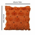 thumbnail image 3 of AuroraX Pumpkin Throw Pillow Covers Ghost 18x18 Inch Halloween Square Pillow Covers Outdoor Soft Art Deco Invisible Zip Closure Cushion Cases Room,Livingroom Decor, 3 of 6