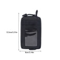 thumbnail image 4 of Eigraketly Riñonera para correr para hombre y mujer, para acampar, viajar, cierre de cremallera, monedero para tarjetas de crédito, Mini carpas Negro, 4 of 6