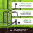 thumbnail image 4 of Jhsomdr Metal Garden Fence 85Ft(L) x 24in(H) 32 Panels Wire Animal Barrier Fence with Gate Outdoor Decorative Fence No Dig Fencing for Yard Patio, 4 of 11