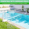 thumbnail image 4 of Gosports Splash Net Pro Pool Volleyball Net - Includes 2 Water Volleyballs And Pump - White Red Or Blue, 4 of 5