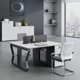 thumbnail image 5 of Corner Executive Office Desk Study Drawers Gaming Workbench Desktop Cheap Office Desk Modern Scrivania Angolare Furniture HDH My Lux Decor Round, 5 of 11