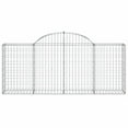 thumbnail image 4 of vidaXL Gabion Basket Set of 5 Silver Galvanized Iron, 4 of 5