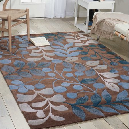 Red Barrel Studio Brittni Hand Tufted Mocha Blue Area Rug This On Opens A Dialog That Displays Additional Images For Product With The Option To Zoom In Or Out