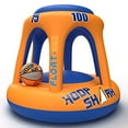 thumbnail image 1 of Swimming Pool Basketball Hoop Set by Hoop Shark - Orange/Blue - Inflatable Hoop with Ball - Perfect for Competitive Water Play and Trick Shots - Ultimate Summer Toy, 1 of 8