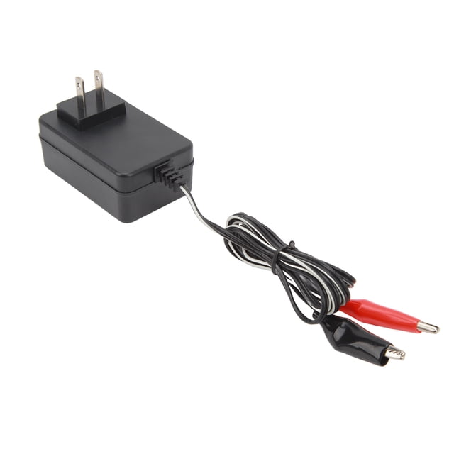 Cargador de batería V con clip, cargador de batería de 12 V 10 W con cable de clip Adaptador de cargador de batería para scooter eléctrico Confiable y duradero