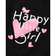 thumbnail image 6 of 4T Baby Girls Outfits 5T Girls Fall Winter Clothes Toddler Girls Ruffle Long Sleeve Cute Top Jeans Bell-bottomed Pants 2PCS Set Black, 6 of 10