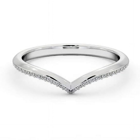 Nerra Jewel 14K White Gold Plated Ring - Brilliant 0.4 Ct Round Cut Diamond Ring - Diamond Engagement Wedding Ring for Women's - Causal Daily Wear Ring For Women's - Party Wear Diamond Ring for Her