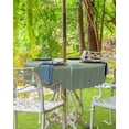 thumbnail image 3 of Outdoor Tablecloth with Umbrella Hole Zipper,Sage Green Gradient Ombre Minimalism Waterproof Zippered Table Cloth for Square Tables,Modern Art Patio Table Covers for Indoor Pinic Party, 3 of 6