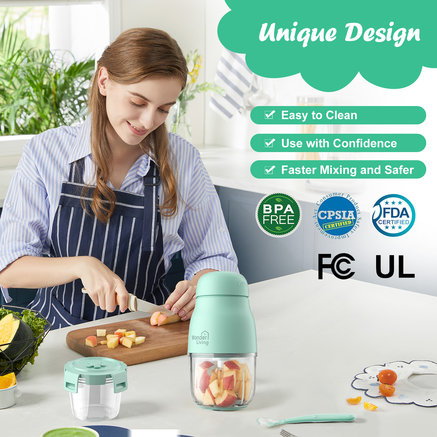 Wonderliving Baby Food Maker Processor with Storage photo 8