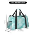 thumbnail image 3 of Fotbe Blue Marble Bolsa de Viaje con Estampado, Bolsa de Fin de Semana para Mujer con Compartimento para Zapatos, Bolsa de Gimnasio con Bolsillo Húmedo, 3 of 7