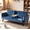 Blue, variant on Gewnee 65''Futon Sofa Bed,3-Position Adjustable Folding Multi-Functional Sleeper Sofa with Cup Holder,Modern Couch for Living Room,Office and Guest Room.(Black)
