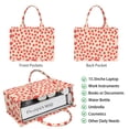 thumbnail image 2 of Large Capacity Tote Bag,Strawberry Plants Fruit Heart Handbag Fashion Luxury Tote Bag,15.7"x13"x 5.1" Inches,Laptop Compatible, 2 of 6