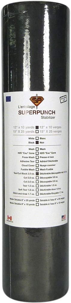 Cloud Cover Stitch White 12 inch x 10 Yard Roll Over The Back SuperStable Embroidery Stabilizer Backing