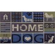 buyMATS 60-840-5406-01800030 18 x 30 in. Sculptures Home is Where Your Dog is Mats - Multi-Color