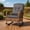 Outdoor three-piece set A single handle dark gray, variant on PE Wicker Rocking Chair with Thick Cushions,Heavy Duty Outdoor Rocker,High Back Armchair for Garden, Patio, Conservatory & Balcony