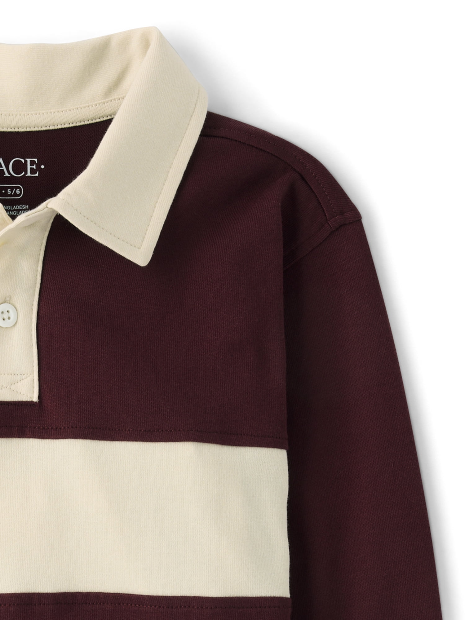 The Children's Place Boys Long Sleeve Colorblock Rugby Polo, Sizes XS-XXL