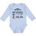 thumbnail image 3 of Inktastic My Nonna Loves Me Girls Girls Long Sleeve Baby Bodysuit, 3 of 5