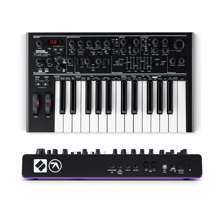 鍵盤楽器 Novation AFX Station Novation AFX Station 25-Key Monosynth MIDI USB Keyboard