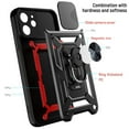thumbnail image 4 of Owlwon Case Wallet for iPhone 11 Pro & 2 Screen Protectors, [ Sliding Camera Cover + Card Holder Slot + Magnetic Kickstand Ring] Heavy Duty Case Military Grade Cover (Black), 4 of 7
