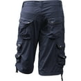 thumbnail image 4 of Ma Croix Mens Premium Utility Loose Fit Twill Cotton Multi Pocket Cargo Shorts Outdoor Wear, 4 of 6