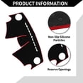 thumbnail image 7 of Unique Bargains Dash Cover for Chevrolet Spark 2013-2015 / Center Console Dashboard Cover / Non-Slip Polyester Silicone  52.36"x24.41" / 1Pcs Red, 7 of 7