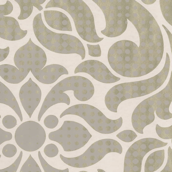 Eijffinger Leanne Gold Metallic Dot Medallion Wallpaper