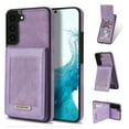 thumbnail image 1 of Case for Galaxy S22+/ Galaxy S22 Plus 6.6 inch, Allytech Back Flip Wallet Credit Card Slots PU Leather RFID Blocking Kickstand Magnetic Snap Case for Samsung S22 Plus 2022, Purple, 1 of 5