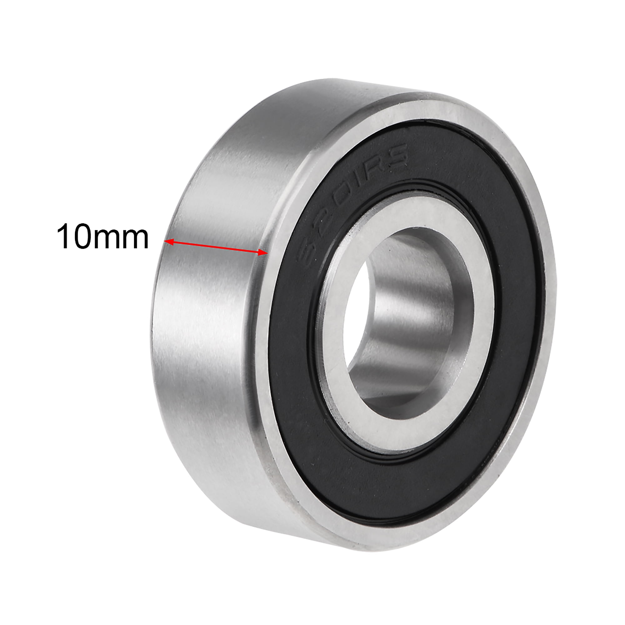 （2 PACK USA TURNUP 6201-2RS 12X32X10MM Double Rubber Seal Ball Bearings 