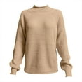thumbnail image 7 of Duoif Sweaters for Women Trendy Women's 2025 Fall Turtleneck Sweaters Trendy Loose Long Sleeve Knit Pullover Jumper Tops Women's Sweaters Khaki M, 7 of 7
