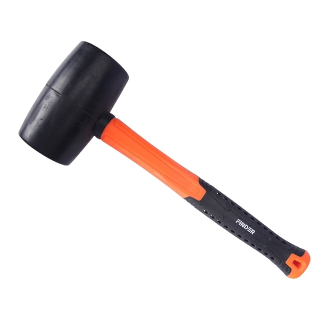 Juego de mazo blando , martillo de goma negro de 16 y martillo blando de doble cara de 35 mm con mango de fibra de , juego de mazo - 910g 32 Negro Sunnimix Martillo casero