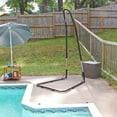 thumbnail image 6 of Sunnydaze 330 lb Capacity Powder-Coated Steel Adjustable Hammock Chair Stand - Black, 6 of 9