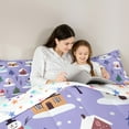 thumbnail image 5 of Manfei Kids Snowman Bedding Comforter Set, Xmas Gingerbread House Twin Comforter Sets, Funny Christmas Tree Bedding Set, Luxury Bedroom Decor, Reversible 2 Pieces, 5 of 8