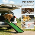 thumbnail image 4 of PawHut 61 Inches Folding Pet Ramp with Grass Surface, Raised Side Rails, 4 of 10