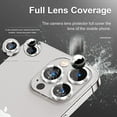 thumbnail image 2 of Southwit Camera Lens Protector for iPhone 14 Pro 6.1"& iPhone 14 Pro Max 6.7", Tempered Glass Camera Lens Protector Aluminum Alloy Lens Ring Cover Fit for iPhone 14 Pro/iPhone 14 Pro Max(Silver), 2 of 5