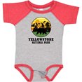 thumbnail image 3 of Inktastic Yellowstone National Park with Bear Mountains and Trees Cricle Boys or Girls Baby Bodysuit, 3 of 5