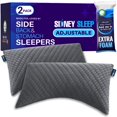 thumbnail image 1 of Almohadas Sidney Sleep Queen ajustables de espuma viscoelástica, paquete de 2, 1 of 7