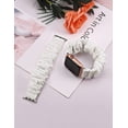 thumbnail image 3 of Wearlizer 4 Packs Compatible with Apple Watch Band Scrunchie Soft Cloth 38mm 40mm 41mm 42mm 45mm 46mm 49mm, Cute Printed Elastic Watch Bands Women for Apple iWatch Ultra 2/Ultra/10/9/8/7/SE/6/5/4/3, 3 of 7