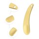 thumbnail image 4 of Ofertas Únicas 4 Pcs Espátula de Maquillaje Mini Cuchara Palitos de Masaje para Crema de Ojos Cuchara de Belleza Forma de Luna 2.13"x0.51" Tono Dorado, 4 of 7