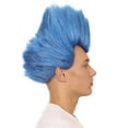 thumbnail image 2 of HPO Adult Men's Blue Flame Hades Wig – Synthetic Costume Hair for Halloween & Cosplay, 2 of 9