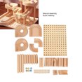 thumbnail image 3 of Wooden Marble Model Building Kit, Stable Structure Wooden Marble Assembly Model Building Kit  for Kids, 3 of 7